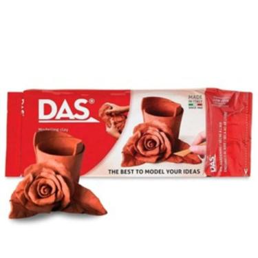 Imagem de Massa Das Ceramica Terracota Fria Para Modelar 500g Com Verniz Acrílico Brilhante 100ml Acrilex