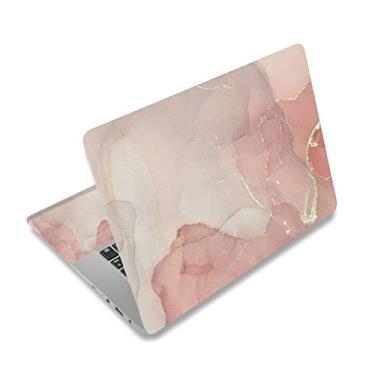 Imagem de AIMSA Decalque adesivo para laptop, 12 13 13,3 14 15 15,4 15,4 15,6 polegadas Laptop Art Decal Protector Notebook Netbook PC 15,6" Capa universal de vinil, mármore rosa nude