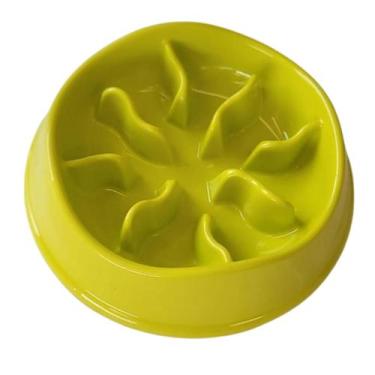 Imagem de Comedouro Lento Interativo Stark Slow Cães Cachorro Gato Pet, Verde Ne