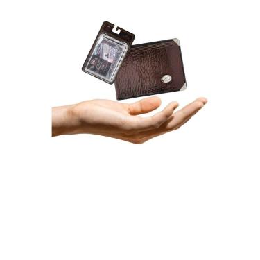 Imagem de Kit Carteira Pequena Mitty Couro + Refil Mitty M0 Plm0 Cafe