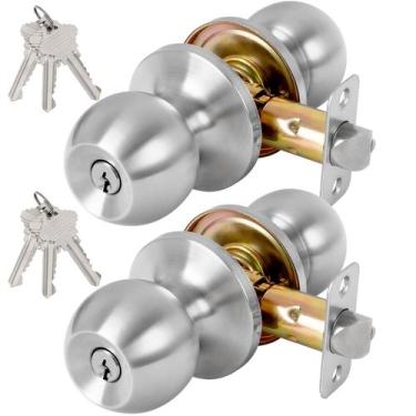 Imagem de Maçaneta de porta RAFECIEE com chave de entrada com chave e fechadura,