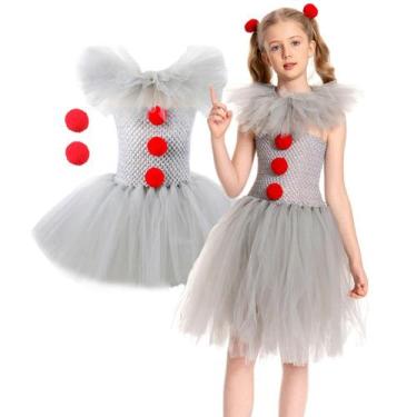 Imagem de Fantasia YANVS Toddler Kids, lindo vestido de tutu, palhaço de Hallowe