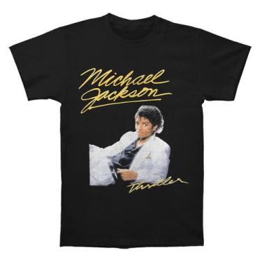 Imagem de Michael Jackson T-shirt Thriller Fato Branco - Rockinstone
