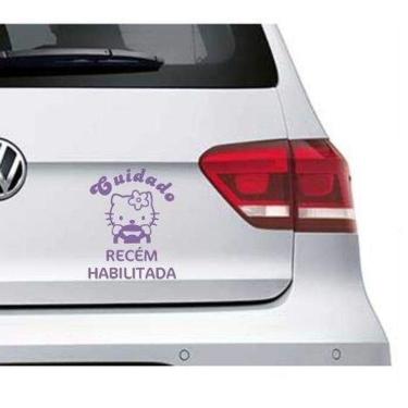 Imagem de Adesivo Para Carro Recém Habilitada - Stitch