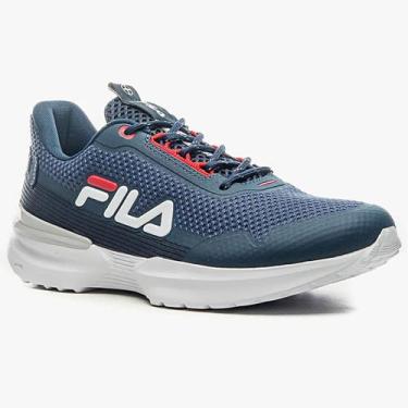 Imagem de Tênis Fila Split Masculino - Marinho e Vermelho, 41