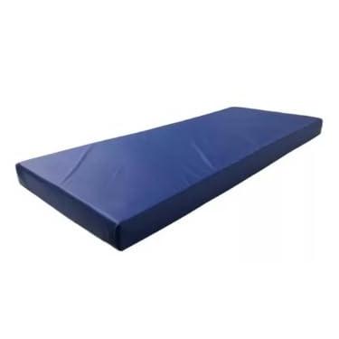 Imagem de Cama para Cachorro 100% Impermeável | Colchonete Pilates Yoga com Zíper, Ideal para Cães e Gatos (90X40X3 AZUL ACADEMIA)