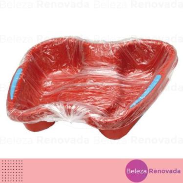 Imagem de kit Protetor Descartável Santa Clara Bacia Pedicure 50 Und, Transparen