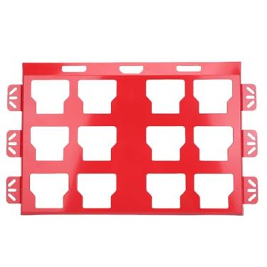 Imagem de Diydeg Placa de Montagem de Pacote para Milwaukee, Base de Armazenamento de Metal para Montagem Em Caixa de Ferramentas Compatível Com Parede e Piso, Cama de Caminhão, Montagem No Chão, (Vermelha)