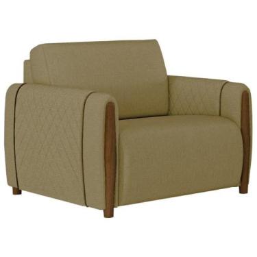 Imagem de Poltrona Decorativa Pes Em Madeira Encanto - MOLUFAN