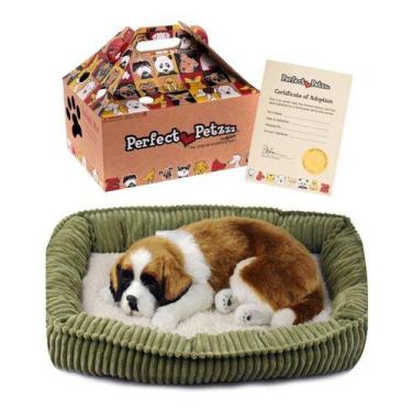 Imagem de Cachorro Filhote Pelúcia Perfect Petzzz Respira São Bernardo