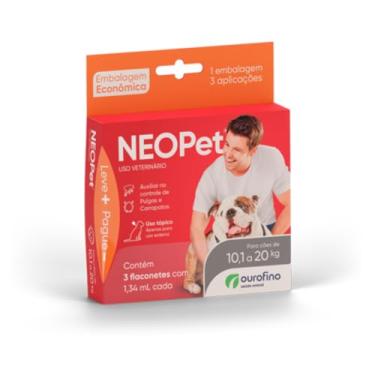 Imagem de NEOPET Cães de 10 a 20kg1,34ML C/ 3 FLACONETES