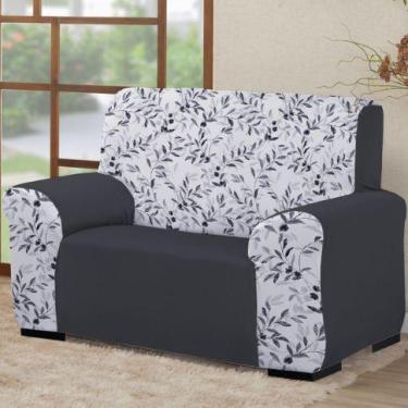 Imagem de Capa para de sofá 2 lugares Coladinha Mista 1PEÇA AVULSA Decoração par