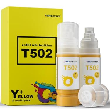 Imagem de OFFICENTER 502 frascos de refil de tinta amarelos para EcoTank ET-4760 ET-2760 ET-2750 ET-2720 ET-3760 ET-2850 ET-15000 ET-2800 ET-4700 ST-4000 ST-2000 ET-3711 0 ET-3 Impressora 850 ET-3750 ET-2803 (2