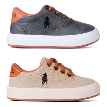 Imagem de Kit 2 Pares Tênis Infantil Casual Sola Alta Básico Escolar - Oldsen, B