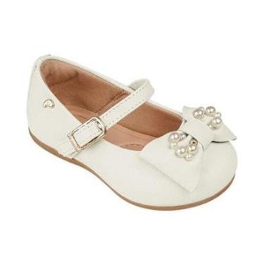 Imagem de Sapato Infantil Pampili Mini Angel Pérola Tapioca 04.989-Feminino