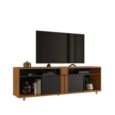 Imagem de Rack Bancada Nt 1290 Freijó Com Preto - Notável