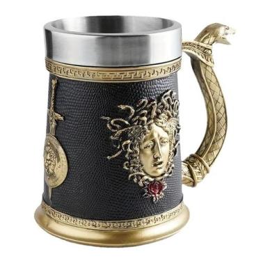 Imagem de Caneca Medusa Snake Handle Ceramic 600ml Greek Mythology - yiweisai