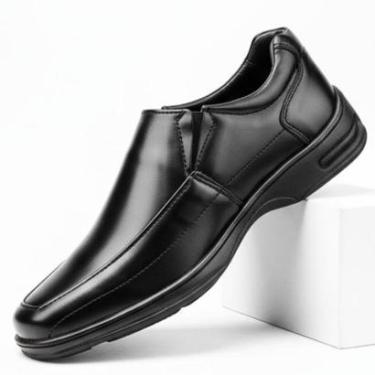 Imagem de Mocassim Masculino Loafer Ortopédico Verniz Calce Fácil Moderno-Masculino