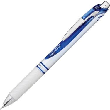 Imagem de Pentel Caneta esferográfica retrátil EnerGel RTX com tinta azul, 5 mm, fina (BLN75PW-C)