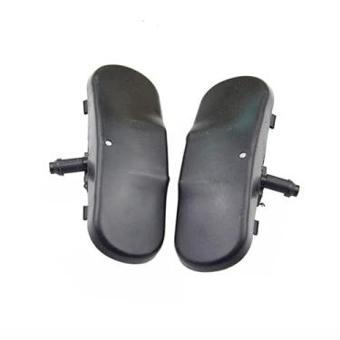 Imagem de Jatos de lavagem de para-brisas para Vw para coelho para golfe Mk5 Mk6 para Tiguan para Touran para Caddy 2 bocal de pulverização de limpador de para-brisa dianteiro 5M0955985C 1T0955985