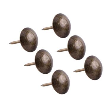 Imagem de SPYMINNPOO Tachas Material de Ferro Pregos Decorativos Estilo Vintage para Móveis, Tamanhos Variados 100 PCS Unhas Lisas de Ameixa Quadradas Margaridas para Cesta de sofá Tambor de Artesanato