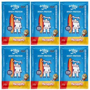 Imagem de Kit 6 Whey Protein Concentrado Sache Paçoquita 37G De Prot - Maismu