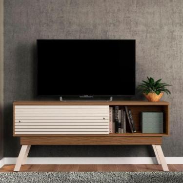 Imagem de Rack Tv 65 Pol 150cm Bancada Para Sala Orlin M20 - D'rossi Naturale E 