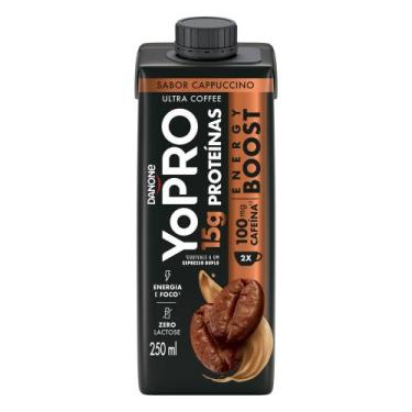 Imagem de Bebida Láctea UHT Sabor Cappuccino Yopro Energy Boost Danone 250ml