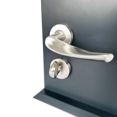 Imagem de DECORPLACE, Fechadura De Porta Banheiro Escovada 55mm Vision ABNT