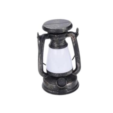 Imagem de menolana Lanterna LED vintage para exterior, decoração de paisagem, candeeiro de mesa, leve, regulável, para pendurar, ideal para campismo, e jardim, S Bronze No Solar