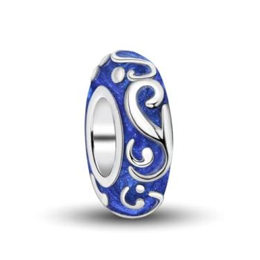 Imagem de 1 berloque de prata elegante Star River adequado para mulheres, faça você mesmo e roupa diária, joias combinando, decoração para mulheres, presente para mamãe