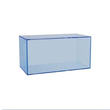 Imagem de Suporte para armazenamento de CDs Suporte para discos de vinil, expositor CDs em acrílico, estante para livros e revistas(Blue)