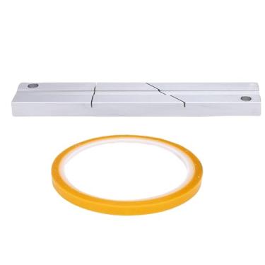 Imagem de aqxreight Kit de Bloco de Emenda de Fita, Placa de Emenda de Liga de Alumínio CNC de Grau de Estúdio Profissional Com Fita de de 1 Rolo, Adequado para de Carretel Aberto