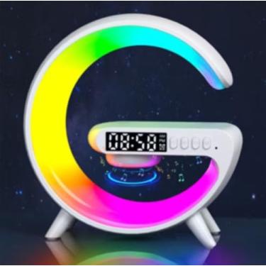 Imagem de G-speaker Smart Station Multifuncional com Carregador por Indução, Bluetooth, Relógio Digital, Luz Ambiente RGB, Alto-falante, Som Relaxante