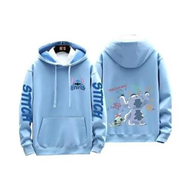 Imagem de Moletons Com Capuz Casuais Para Casais Disney Stitch Para Homens E Mul