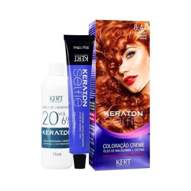 Imagem de Coloração Keraton Selfie 8.44 Louro Claro Acobreado Intenso
