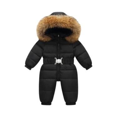 Imagem de Jaqueta De Inverno Impermeável Com Capuz Para Meninas E Meninos, Macac
