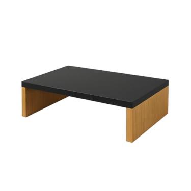 Imagem de Suporte Para Monitor e Notebook Apoio de Mesa MDF stand desk(Preto e Freijo)