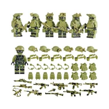 Imagem de Mini Boneco De Blocos De Montar Das Forças Especiais Camufladas Do Des