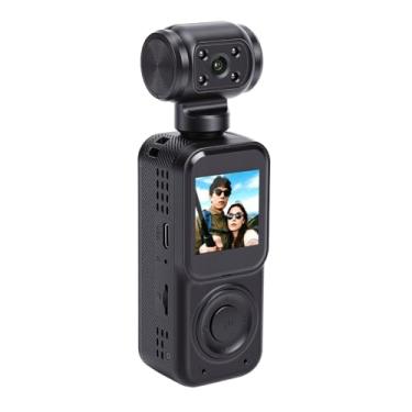 Imagem de Luocute Gravador de Vídeo 2K, Câmera de Gravação de Tela de 1,53 Polegadas para Esportes Com Lente Grande Angular de 130 °, Lente Giratória de 270 °, Conexão WIFI, Estabilização EIS,