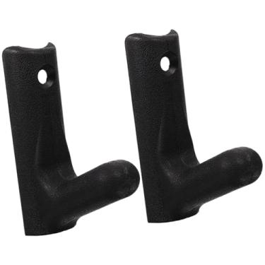 Imagem de menolana Suporte de parede para barras e halteres (2 unidades), profissional, fácil de instalar, para armazenamento de equipamentos de ginástica, Material de Pc, 16cmx5.2cm