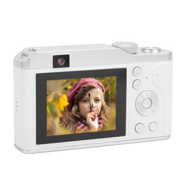 Imagem de Akozon Câmera CCD HD Flip Screen 16X Zoom Digital 4K Gravação de Vídeo Autofoco Câmera Digital Vintage Portátil (Preto)