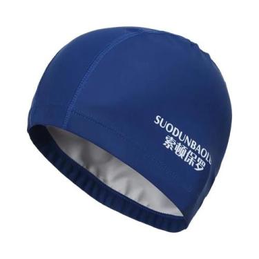 Imagem de Touca De Natação Impermeável Em PU plus Size Para Homens E Mulheres Ad