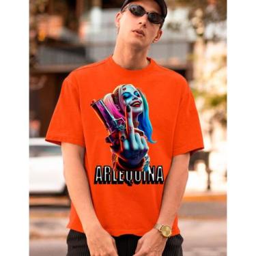 Imagem de Camiseta Unissex Arlequina Coringa Palhaço Style Camisa Personalizada 