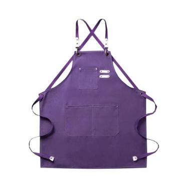 Imagem de Avental De Lona Impermeável Com Alça Ajustável, Fácil De Limpar Para R