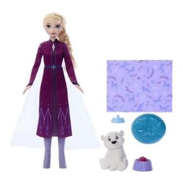 Imagem de Boneca disney frozen elsa com bebe urso jfg16 - Mattel