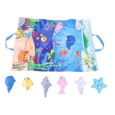 Imagem de Yinhing Conjunto de Brinquedos Sensoriais, Jogo de Quebra-cabeça de Animais, Brinquedo de Pano de Aprendizagem Educacional Com Brinquedos Em Formato de Animal 3D e Bolsa de