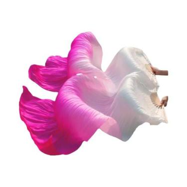 Imagem de Leques Portáteis De Cor Gradiente Para Dança Do Ventre, Apresentações 