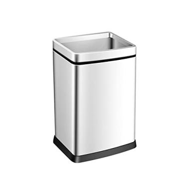 Imagem de Lixeiras, Lixo e Reciclibina 12L/15L/18L/25 Latas de Lixo de Aço Inoxidável Banheiro de Cozinha Latas de Lixo Grandes Liviroom Simples Cesto de Papel de Resíduos de Escritório/Cor/Branco/Cor/Branco