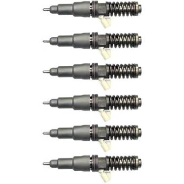 Imagem de 6 peças injetor de combustível RE533608 RE549749 serve para motor John Deere 6135 caminhão 370E 410E 460E trator 9330 9410R 9430 9430T 9460R 9460RT